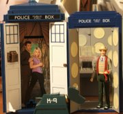Character Options Tardis Talking Money Bank and Dapol Tardis with Dapol K-9 and 7th Doctor