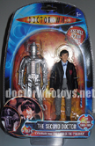 The Second Doctor Patrick Troughton & Cyberman (Tomb of the Cybermen 1967) - Colour Version