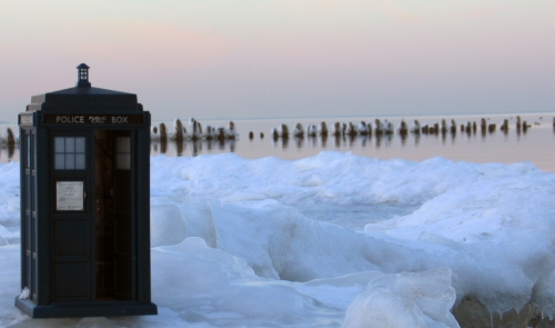 TARDIS on Ice - Thanks Hoosier Whovian