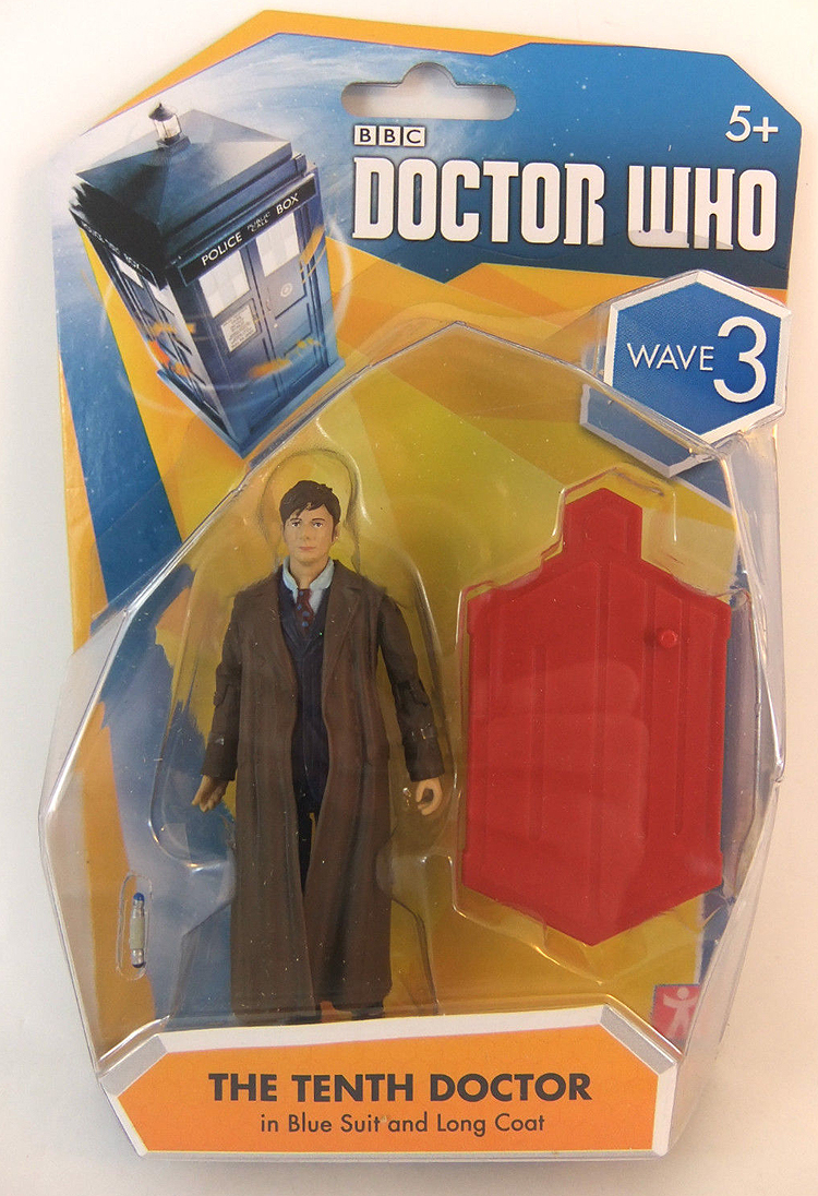 10th Doctor David Tennant in Blue Suit and Long Coat